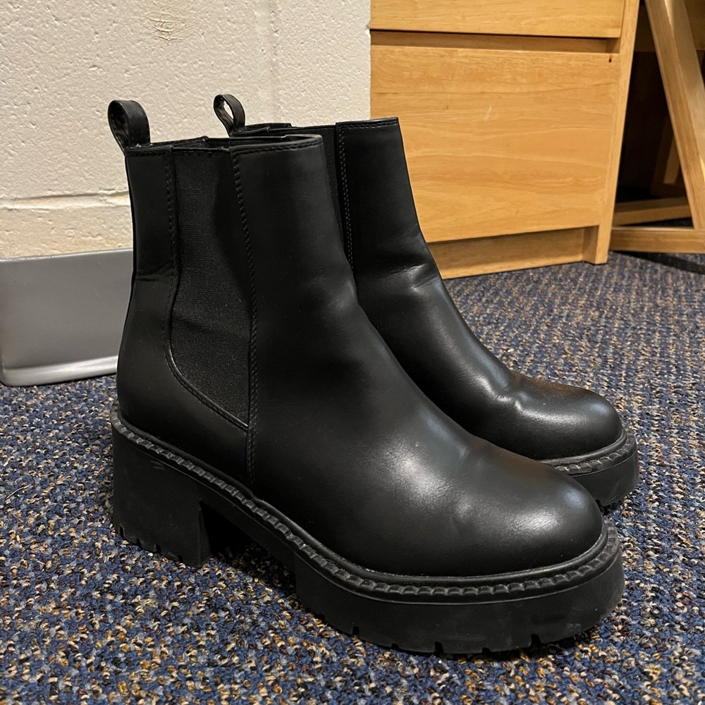 black boots